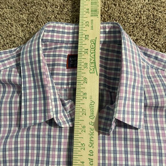 UNTUCKit Shirt Mens 2XL Slim Tall Plaid Wrinkle Free Button Down Dress Shirt - Picture 7 of 9